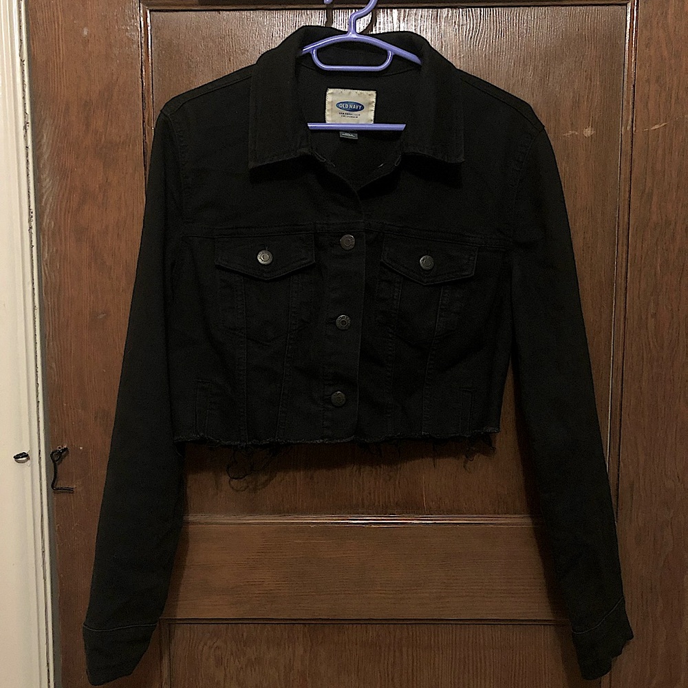 Old Navy - Cropped Denim Jacket - Womens